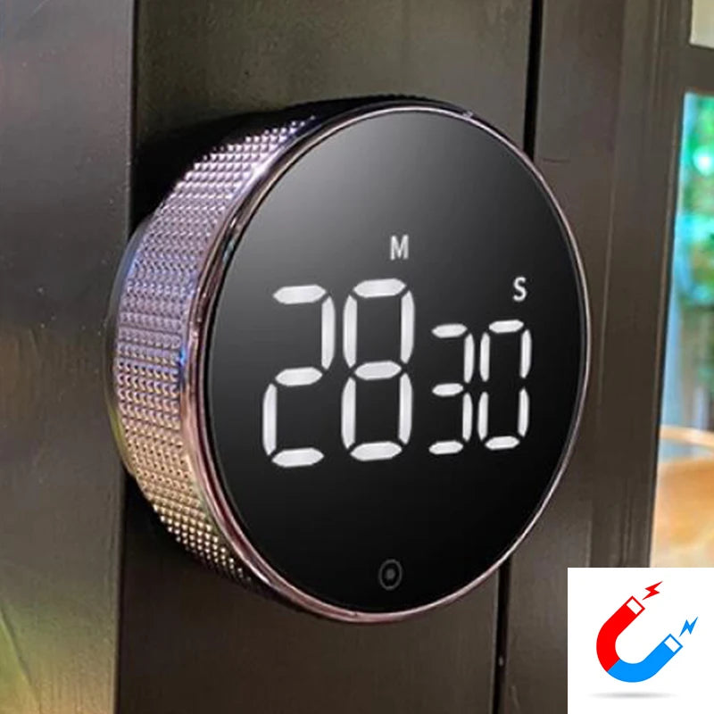 LED Digital Kitchen Timer for Cooking Shower Magnetic Electronic Digital Timer Smart Timer Mechanical Remind Alarm Kitchen Tool