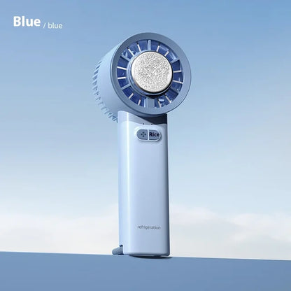 2024 Summer Gadget Handheld Turbo Jet Fan Mini Portable Ice Cold Fan Generation Brushless Motor Wind High Speed Duct Fans Violen